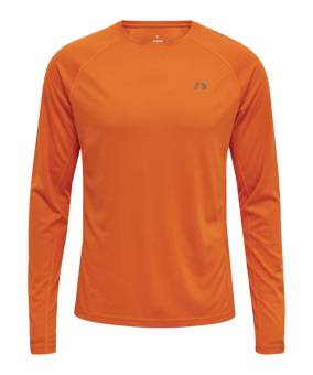 Newline Core Shirt langarm Running Orange F5190 - orange