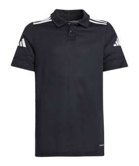 adidas Squadra 25 Competition Polo Kids Schwarz - schwarz