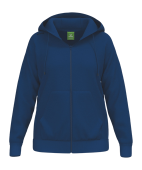 Erima TS Kapuzenjacke Damen Blau | - blau