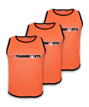 Cawila Leibchen 11teamsports 3er Set Orange - orange