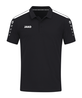 JAKO Power Poloshirt Kids Schwarz Weiss F800 - schwarz