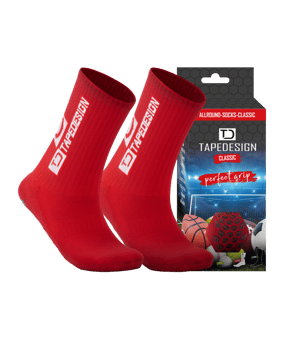 Tapedesign Socks Socken Rot F006 | - rot