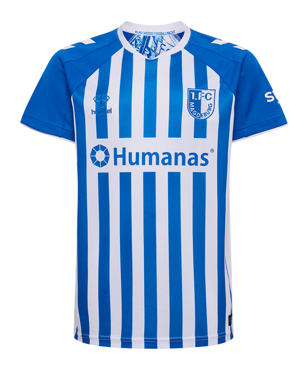 hummel 1. FC Magdeburg Trikot Home 2026/2027 Kids Blau F7251 - blau