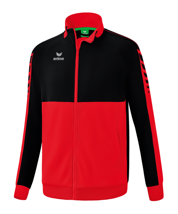 Erima Six Wings Trainingsjacke Rot Schwarz