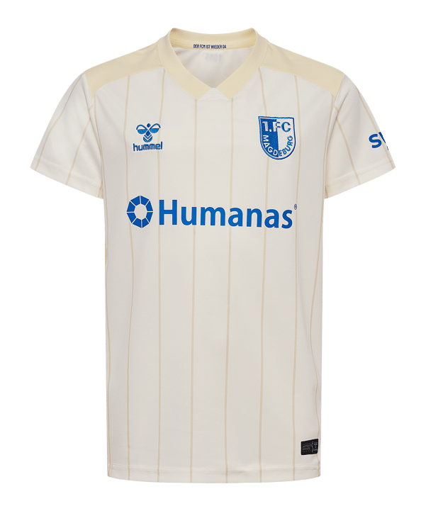 Hummel 1. FC Magdeburg Trikot Away 2025/2026 Kids Beige F9806 - beige