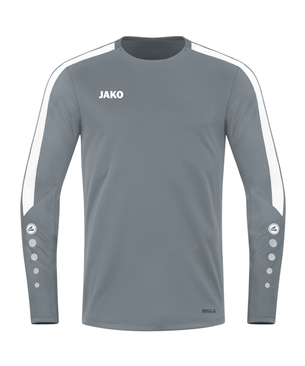 JAKO Power Sweatshirt Grau Weiss F840