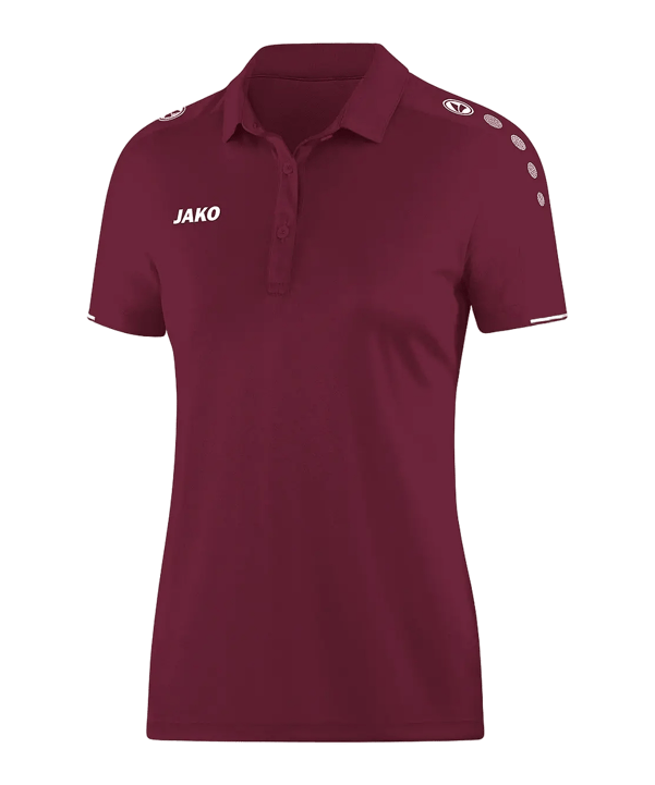 JAKO Classico Poloshirt Damen Dunkelrot F14