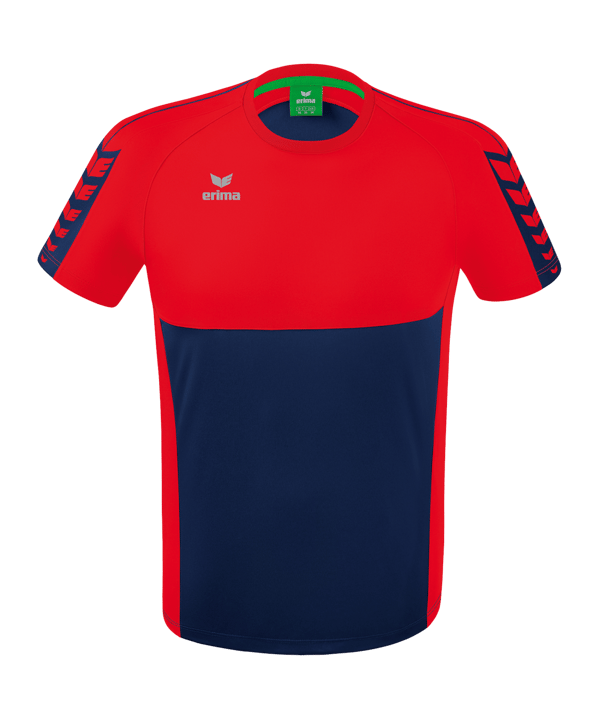 Erima Six Wings T-Shirt Kids Dunkelblau Rot