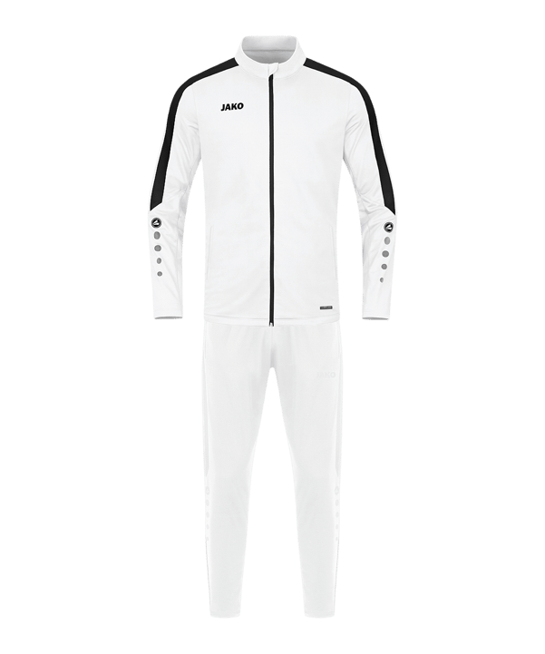JAKO Polyester Power Trainingsanzug Weiß F0 