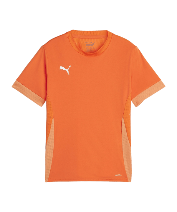 PUMA teamGOAL Matchday Trikot Kids Orange Weiss F08