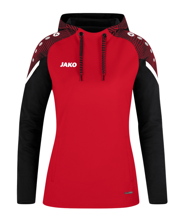 JAKO Performance Hoody Damen Rot Schwarz F101