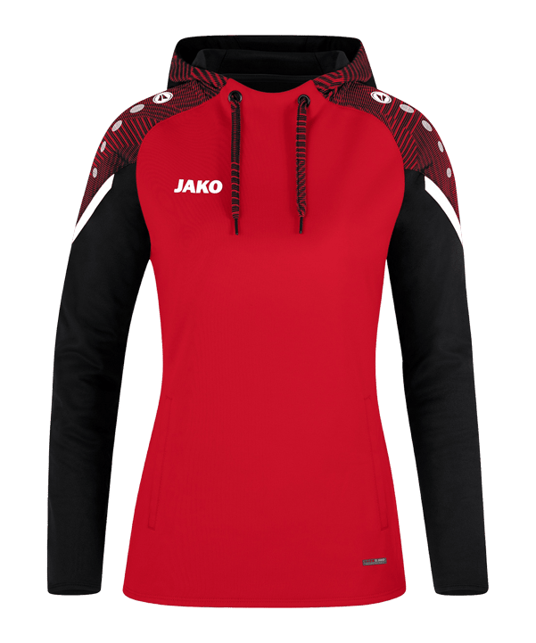 JAKO Performance Hoody Damen Rot Schwarz F101