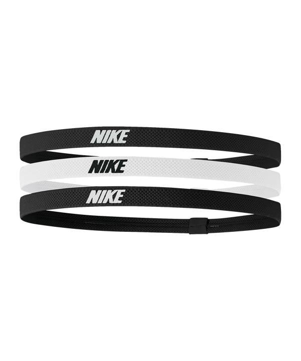 Nike Elastic 2.0 Stirnbänder 3er Pack Schwarz F036 - schwarz