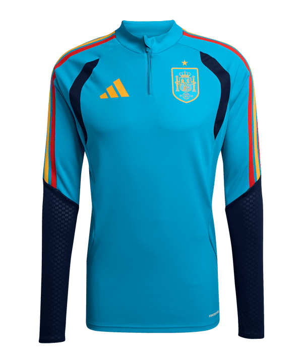 adidas Spanien Tiro Training Zip Top Blau | - blau