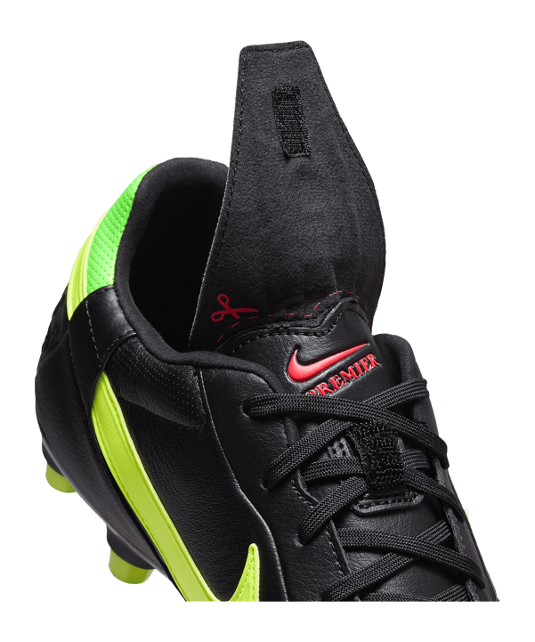 Nike X 11teamsports Premier III Leather FG Schwarz Gelb Grün F008 - grau