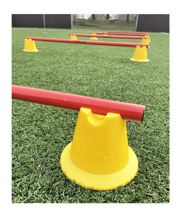 Cawila Mini-Pylone | Trainingskegel | Minihürden |  | 10er Set | Blau - blau