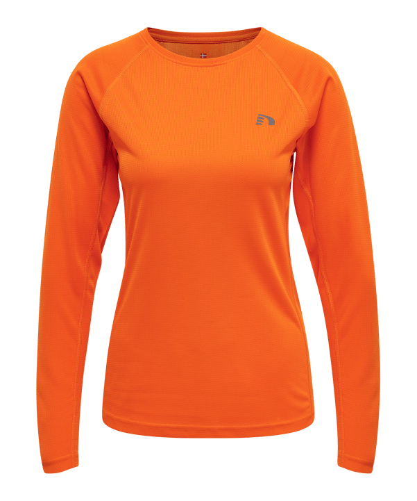 Newline Core Shirt langarm Running Damen F5190 - orange