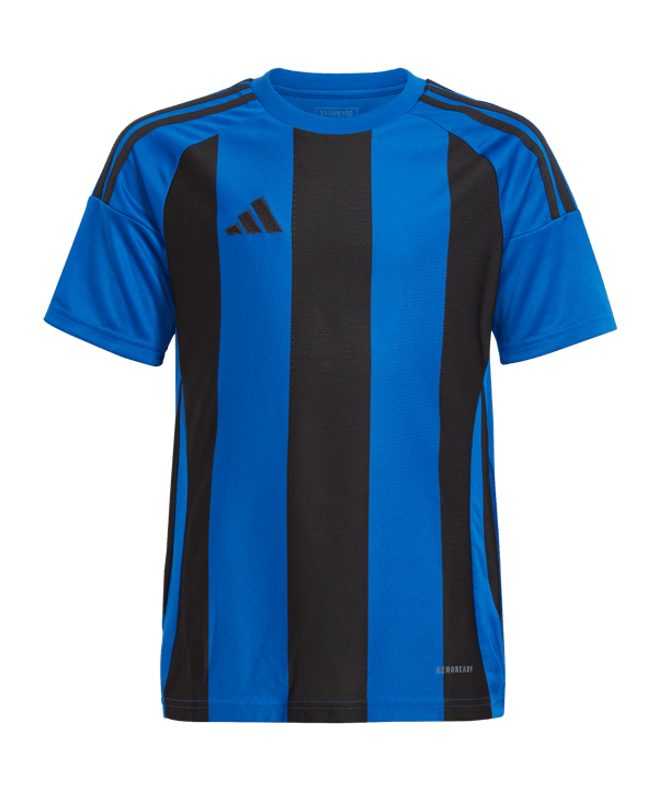 adidas Striped 24 Trikot Kids Blau Schwarz