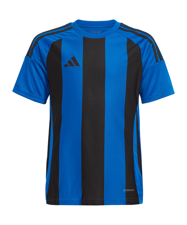 adidas Striped 24 Trikot Kids Blau Schwarz