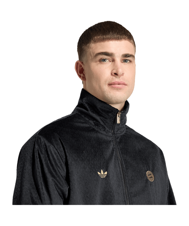 adidas FC Bayern München Track Sweatshirt Schwarz - schwarz
