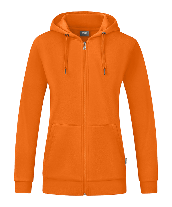 Jako Organic Kapuzenjacke Damen Orange F360
