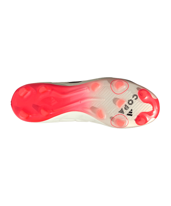 adidas COPA Pure 2 Pro FG Solar Energy Weiss Schwarz Rot - weiss