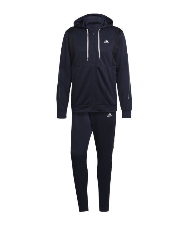 adidas MTS Rib Aeroready Freizeitanzug Blau - blau
