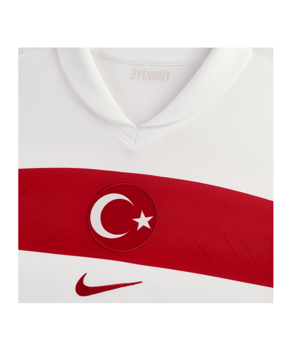 Nike Türkei Trikot Home EM 2024 Kids Weiss Rot Rot F100 - weiss