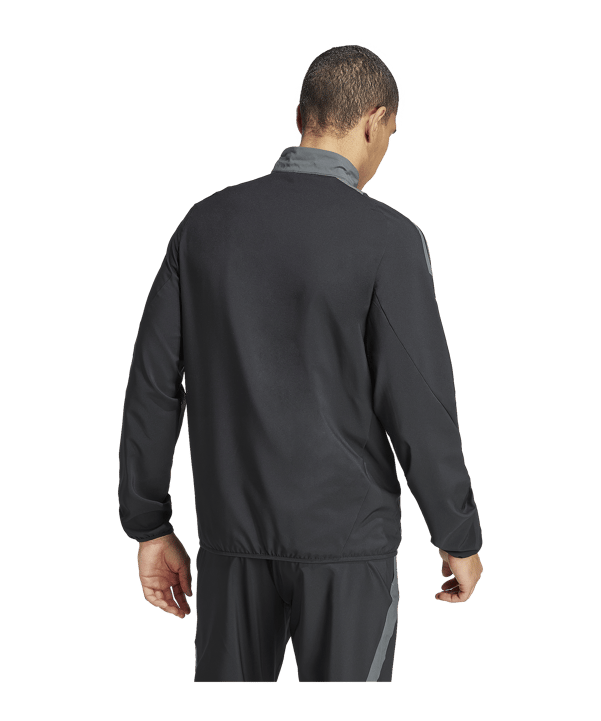 adidas Tiro 24 Competition Präsentationsjacke Schwarz Grau - schwarz