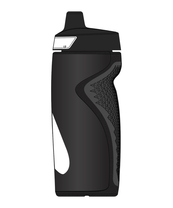 Nike Refuel Grip 532ml Flasche Schwarz F091 - schwarz