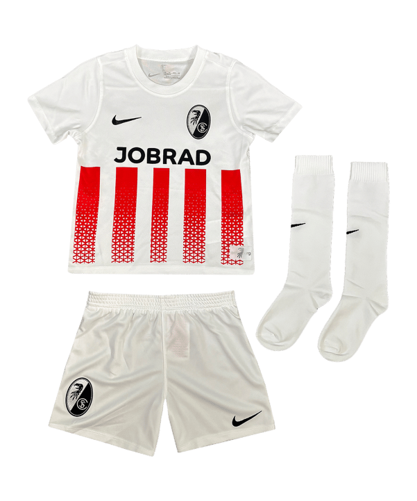 Nike SC Freiburg Trikot Set Home 2025/2026 Kids Weiß F100 - weiss
