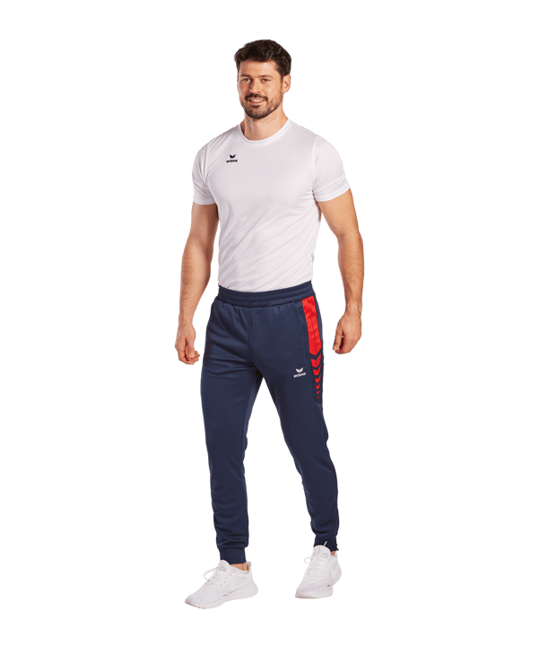 Erima SIX WINGS Trainingshose Blau Rot - blau