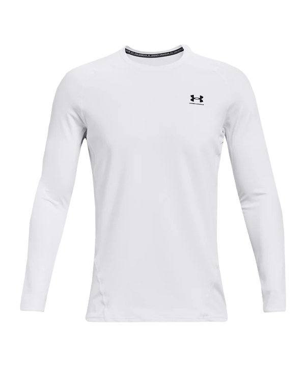 Under Armour CG Fitted Crew Langarmshirt F100 - weiss