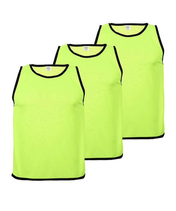 Cawila 3er Set Kids Trainingsleibchen ACADEMY Gelb
