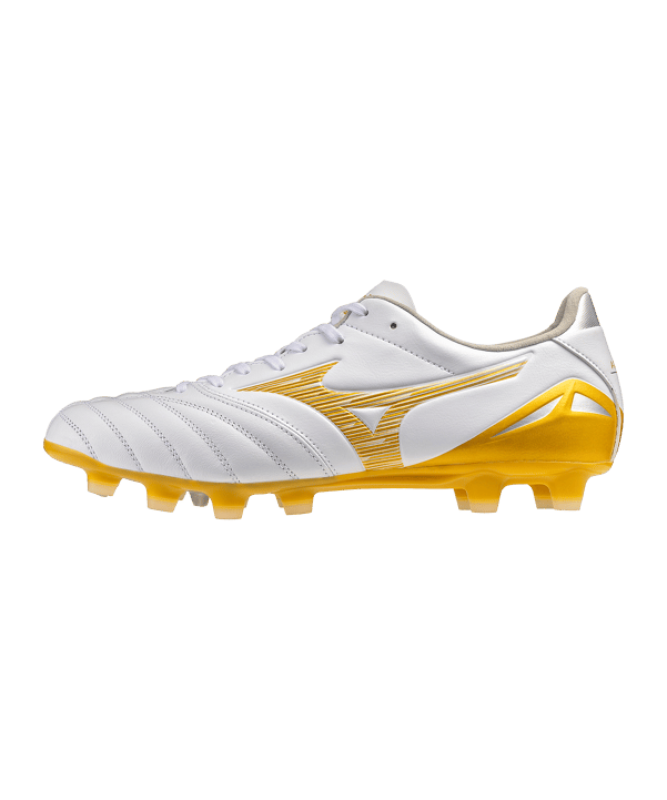 Mizuno Morelia Neo IV Pro FG Bright Gold Weiß F50 - weiss