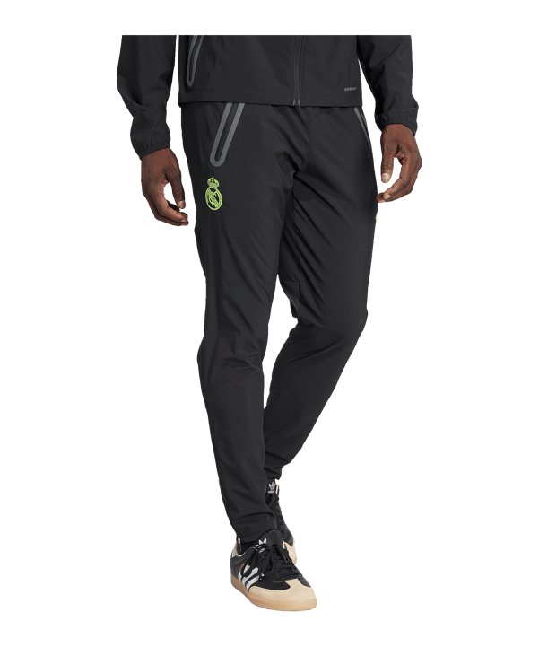 adidas Real Madrid Vis Tech Travel Jogginghose Schwarz - schwarz