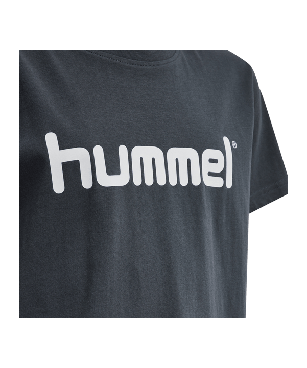 Hummel Cotton T-Shirt Logo Kids Grau F8571 - grau