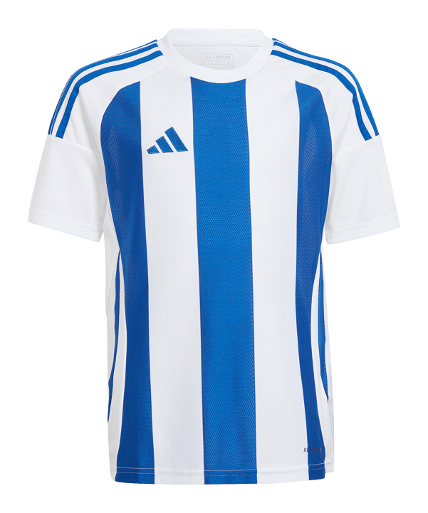 adidas Striped 24 Trikot Kids Weiss Blau