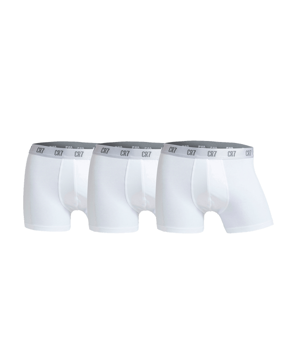 CR7 Basic Trunk Boxershort 3er Pack Weiss - weiss