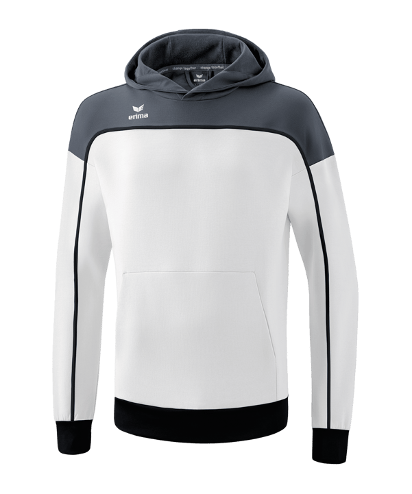 Erima Change by Hoody Kids Weiss Grau - weiss