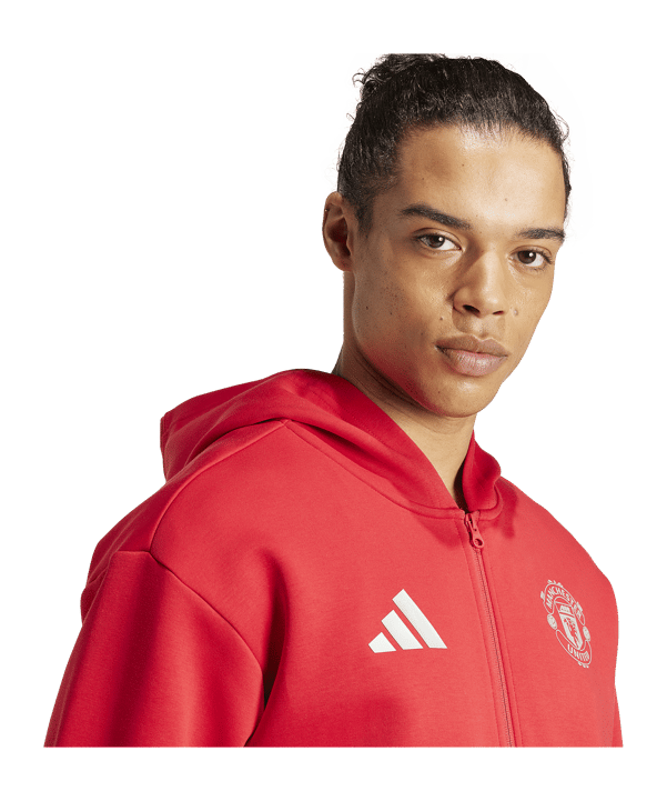 adidas Manchester United Anthem Jacke Rot - rot
