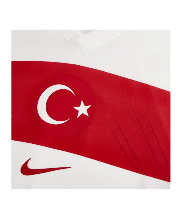 Nike Türkei Fan Trikot Home EM 2024 Weiss F100 - weiss