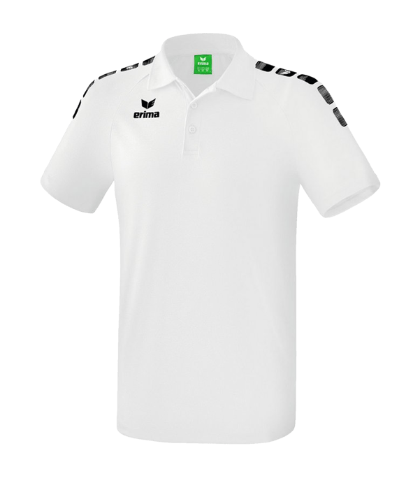 Erima Essential 5-C Poloshirt Weiss Schwarz