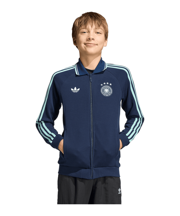 adidas Originals DFB Deutschland Anthem Jacke Kids Blau - blau