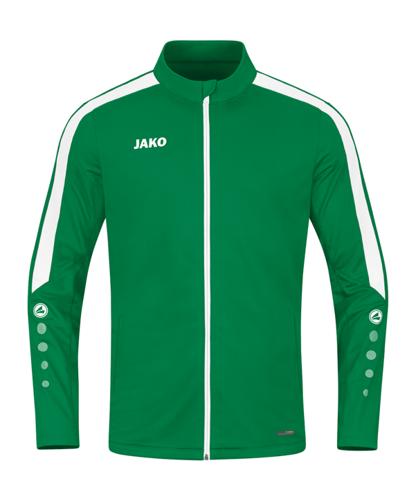 JAKO Power Polyesterjacke Grün Weiss F200