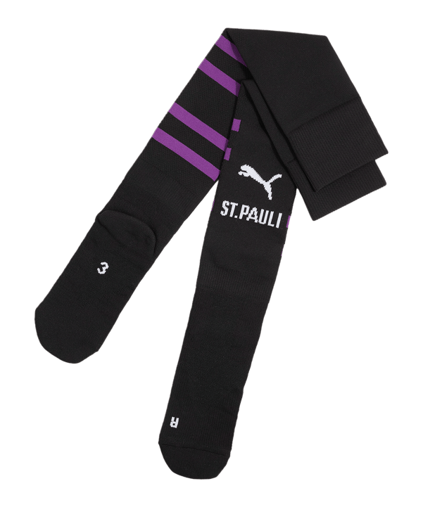 PUMA FC St. Pauli Strumpfstutzen 3rd 2024/2025 Schwarz F03 - schwarz