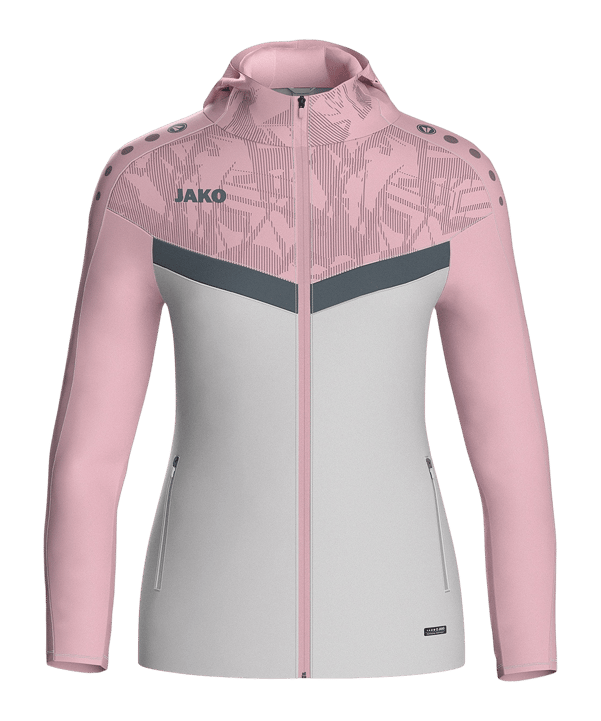 JAKO Icon Kapuzenjacke Damen Grau Pink F851