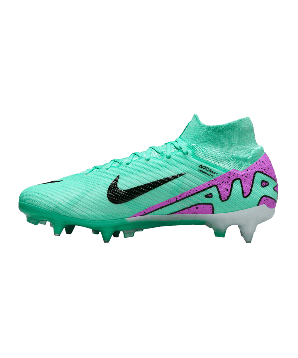 Nike Air Zoom Mercurial Superfly IX Elite SG-Pro AC Peak Ready Grün Pink Schwarz F300 - gruen