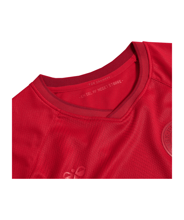 Hummel DBU Dänemark Trikot langarm Home WM 2022 Kids Rot F3365 - rot