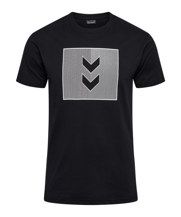 Hummel Active Stripe Co T-Shirt Schwarz F2001 
